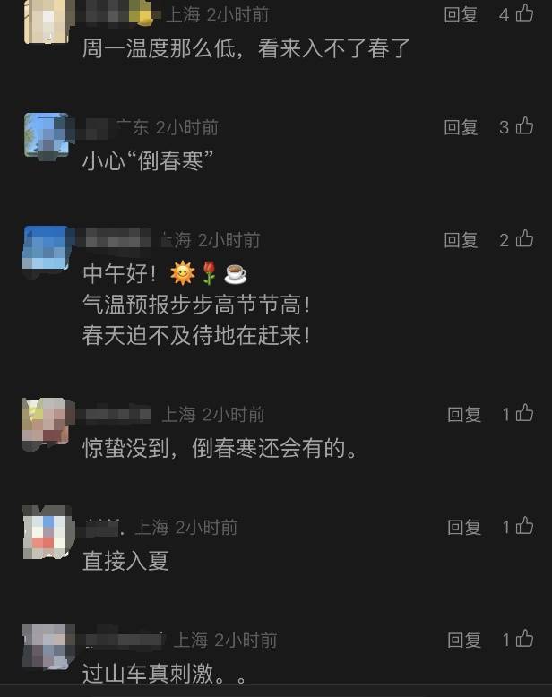 上海人<strong></p>
<p>火币投资</strong>，再坚持两天就能脱棉袄了！最高直冲23℃！能顺利入春吗？