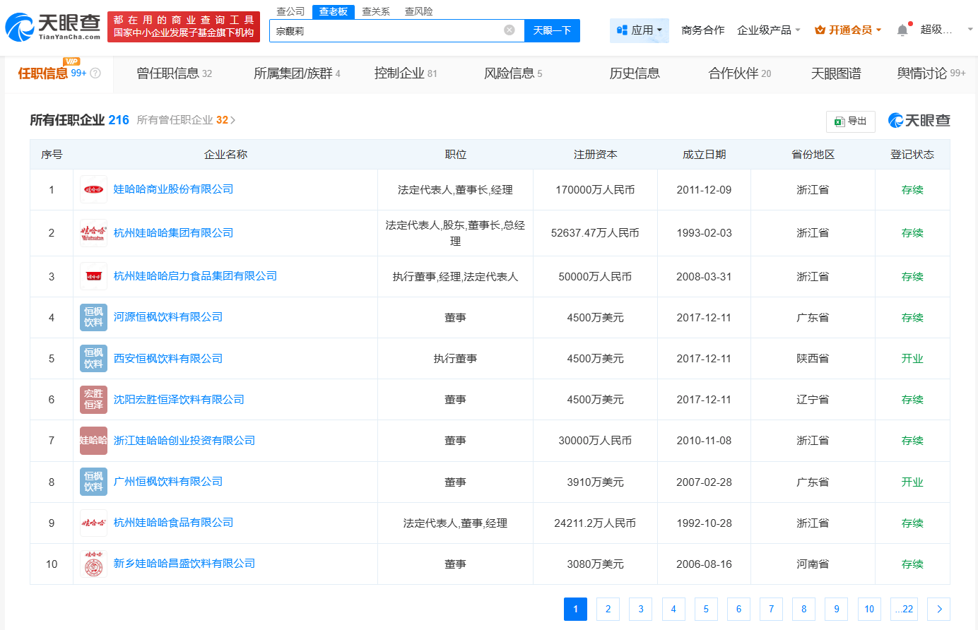 娃哈哈创始人宗庆后的女儿宗馥莉名下多家娃哈哈公司更名为宏胜<strong></p>
<p>ETH行情</strong>！被三名自称“同父异母弟妹”在香港法庭起诉