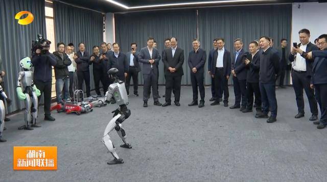 湖南省省长、浙江省省长<strong></p>
<p>中信证券</strong>，一同观看机器人表演